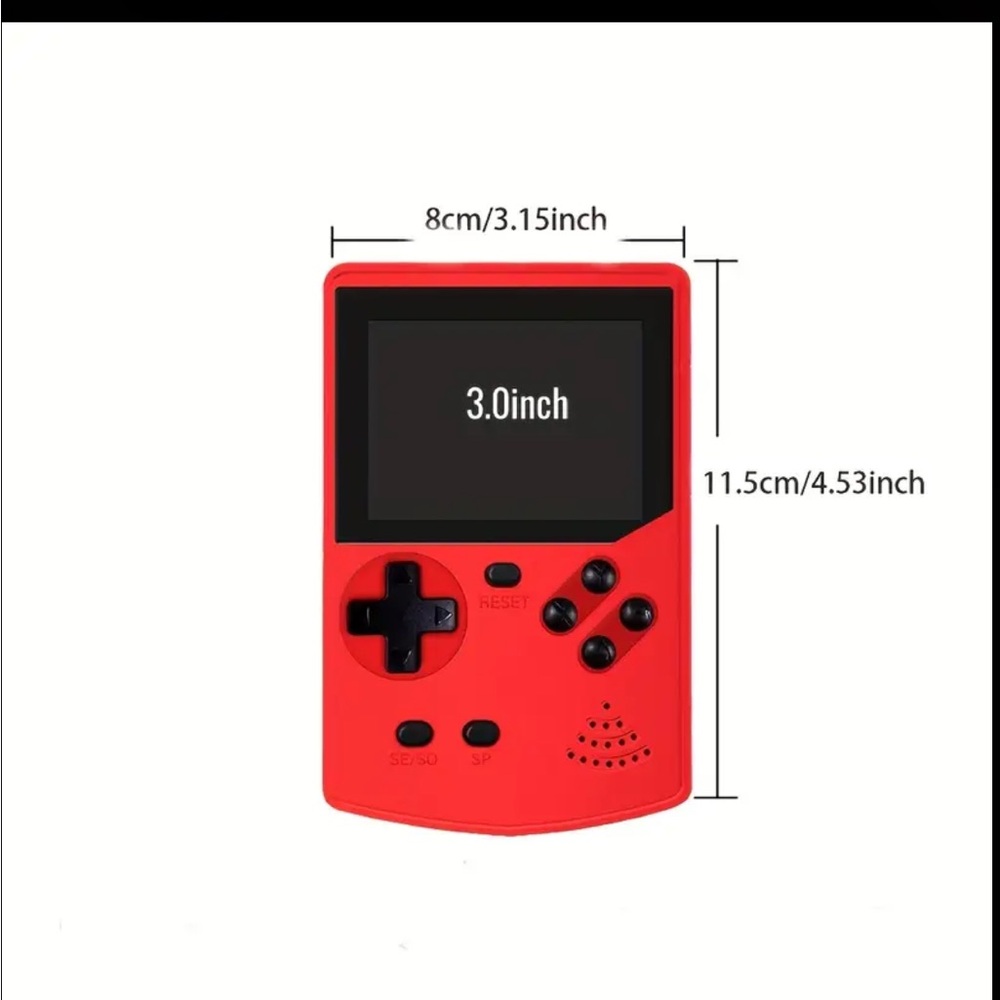 Game Box Plus Handheld Console - Red - Picture 3 of 6